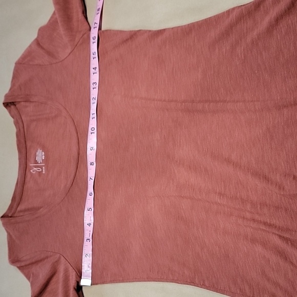 Joie Size XS Rust Colored Scoop Neck 3/4 Sleeve T Shirt Excellent Used Condition - Picture 6 of 10